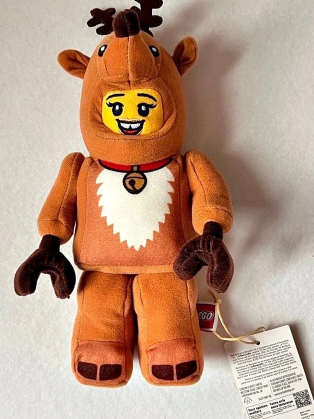 LEGO Reindeer Costume Girl Plush Brown & Orange with Tags